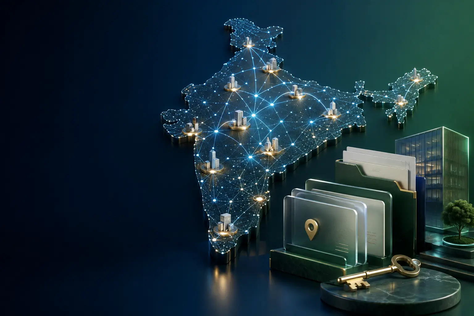 India business address network with connected priority markets